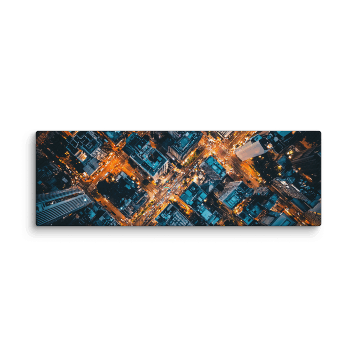 Colourful City Top View - Image 3