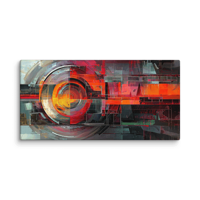 Abstract Orange Circle