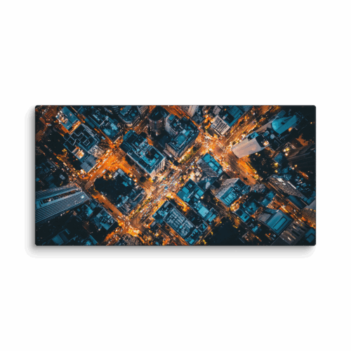 Colourful City Top View