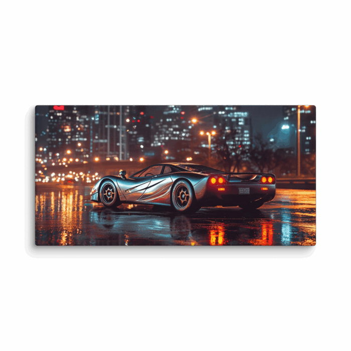 McLaren Silver with city lights 3