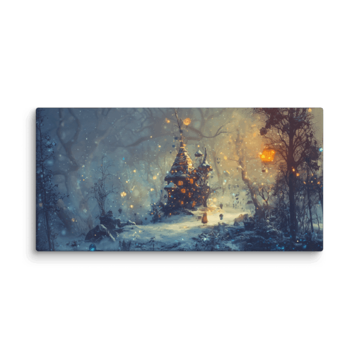 Magical hut in woods