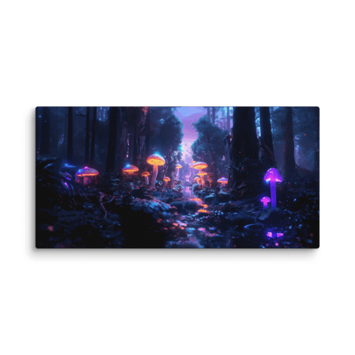 Forrest with Glowing Mushrooms 01