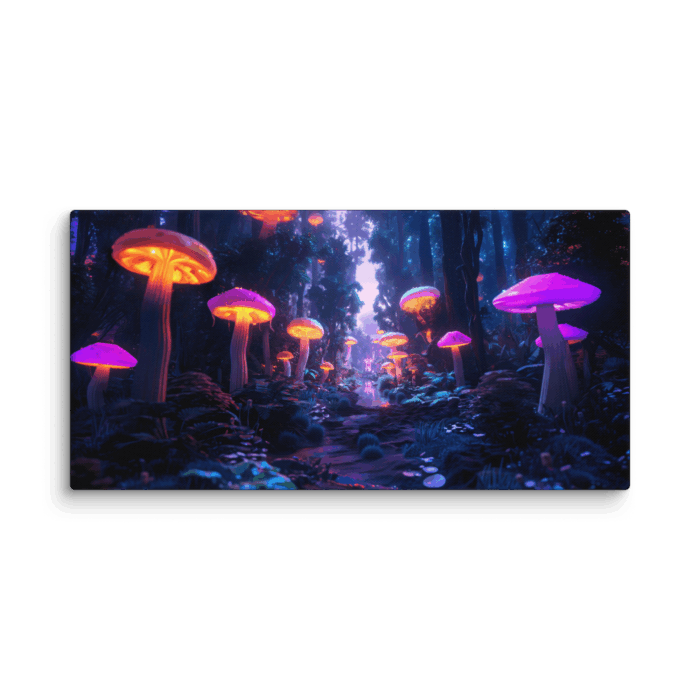 Forrest with Glowing Mushrooms 02