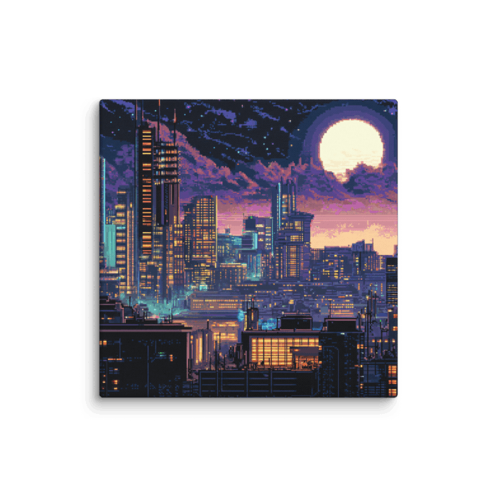 Colourful Pixel City 01