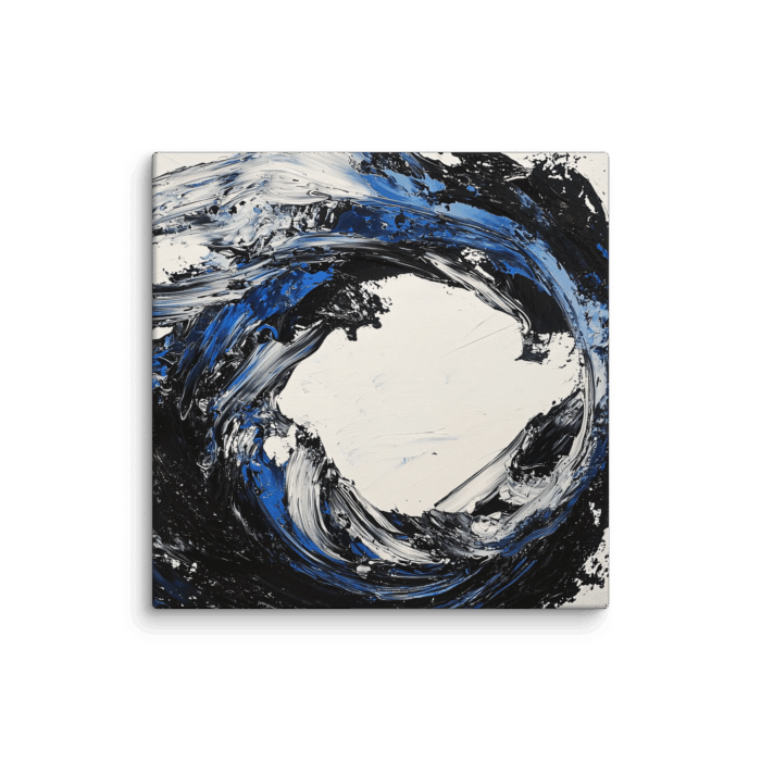 Blue Black Paint Stroke 01 - Image 2