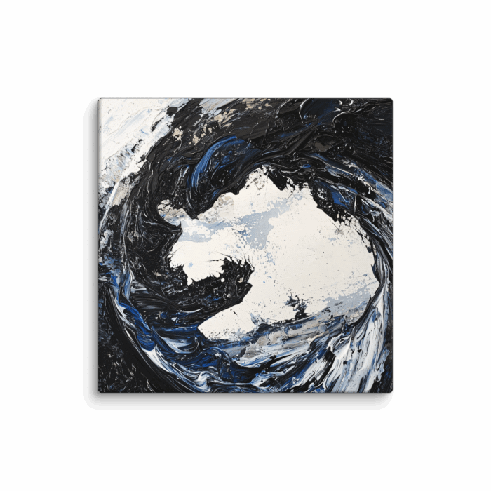 Blue Black Paint Stroke 02 - Image 2