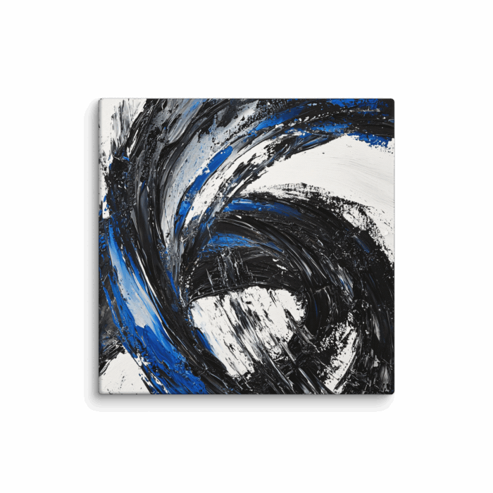 Blue Black Paint Stroke 04 - Image 2