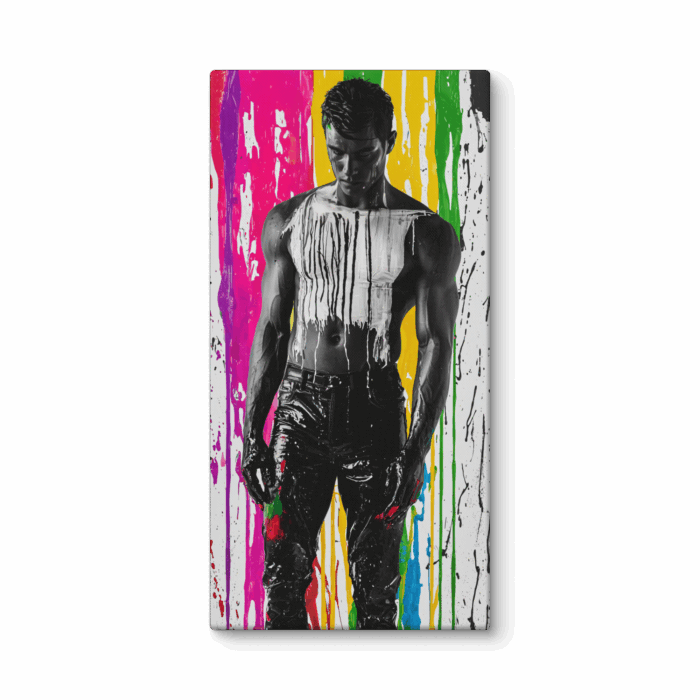 Man in Paint Splatter 01