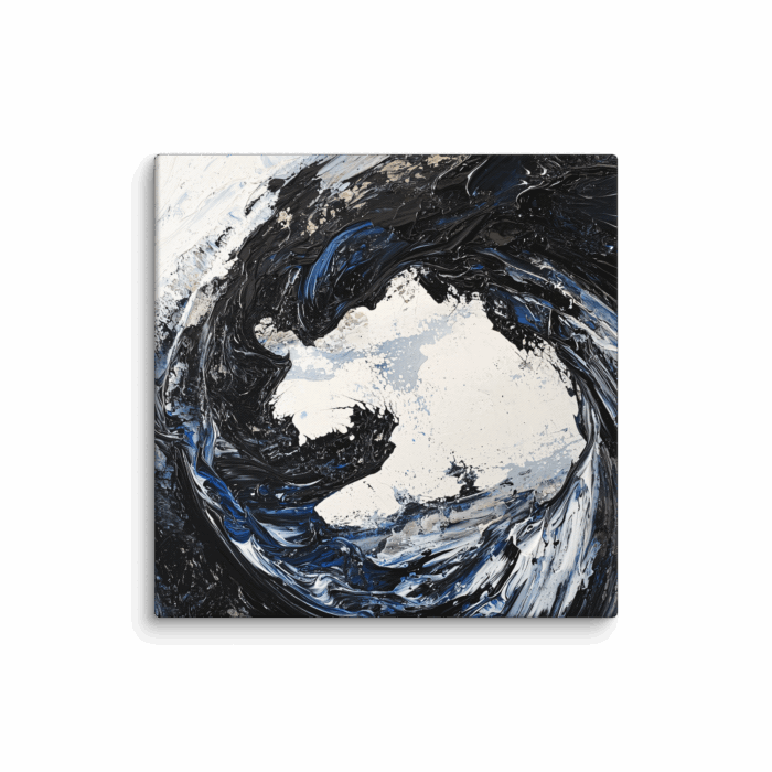 Blue Black Paint Stroke 02 - Image 3