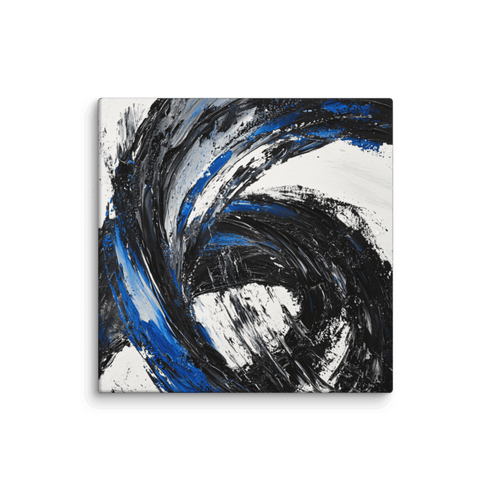 Blue Black Paint Stroke 04 - Image 3